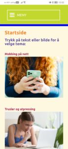 Skjermklipp fra mobiltelefon